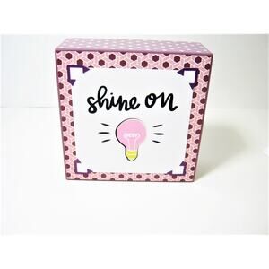 Motivational Double Message Tabletop Shelf Box Sign Home Office Student